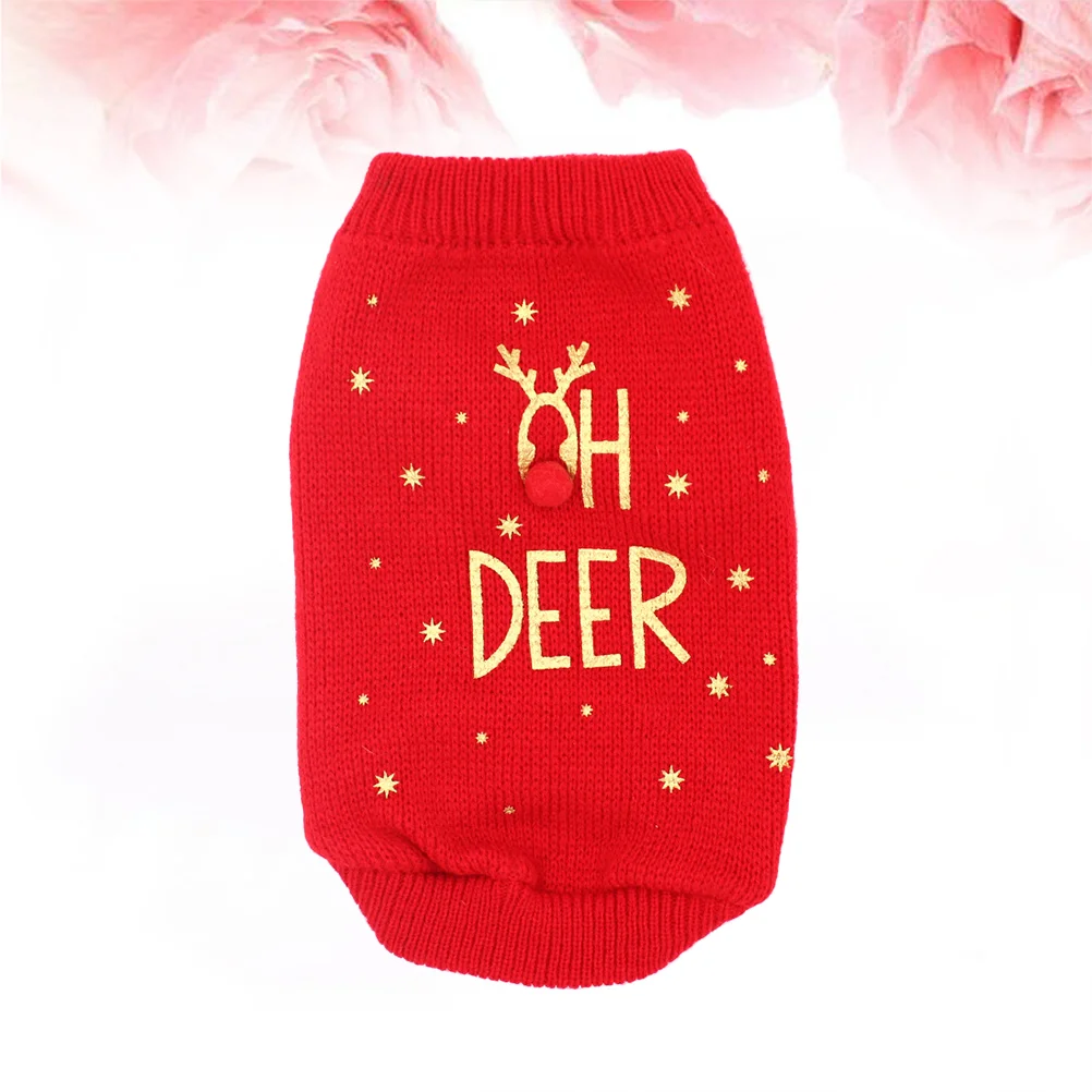 Christmas Dog Sweater Pet Clothes Puppy Costumes Costume Sweaters Party Pug Shirts Apparel Outfit Coatswinter Reindeer Letter
Christmas Dog Sweater Pet Clothes Puppy Costumes Costume Sweaters Party Pug Shirts Apparel Outfit Coatswinter Reindeer Letter