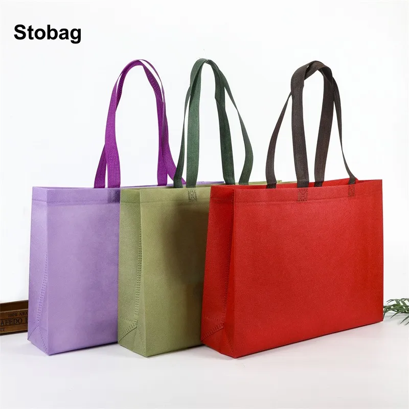 StoBag 25pcs Wholesale Non-woven Tote Bags Eco Fabric Portable Shopping Storage Reusable Large Pouch Custom Logo(Extra Fee)
StoBag 25pcs Wholesale Non-woven Tote Bags Eco Fabric Portable Shopping Storage Reusable Large Pouch Custom Logo(Extra Fee)