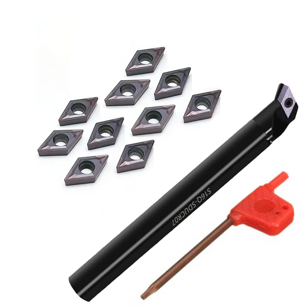 S16Q-SDUCR07 Holder T8 Wrench DCMT070204 Inserts 16×180mm Lathe Boring Bar Turning Tools Workshop Machiney
S16Q-SDUCR07 Holder T8 Wrench DCMT070204 Inserts 16×180mm Lathe Boring Bar Turning Tools Workshop Machiney