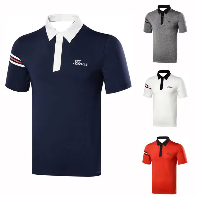 Brand Men's Golf T-shirt Summer Sports Golf Apparel Short Sleeve Shirts Dry Fit Breathable Polo Shirt for Men
Brand Men's Golf T-shirt Summer Sports Golf Apparel Short Sleeve Shirts Dry Fit Breathable Polo Shirt for Men