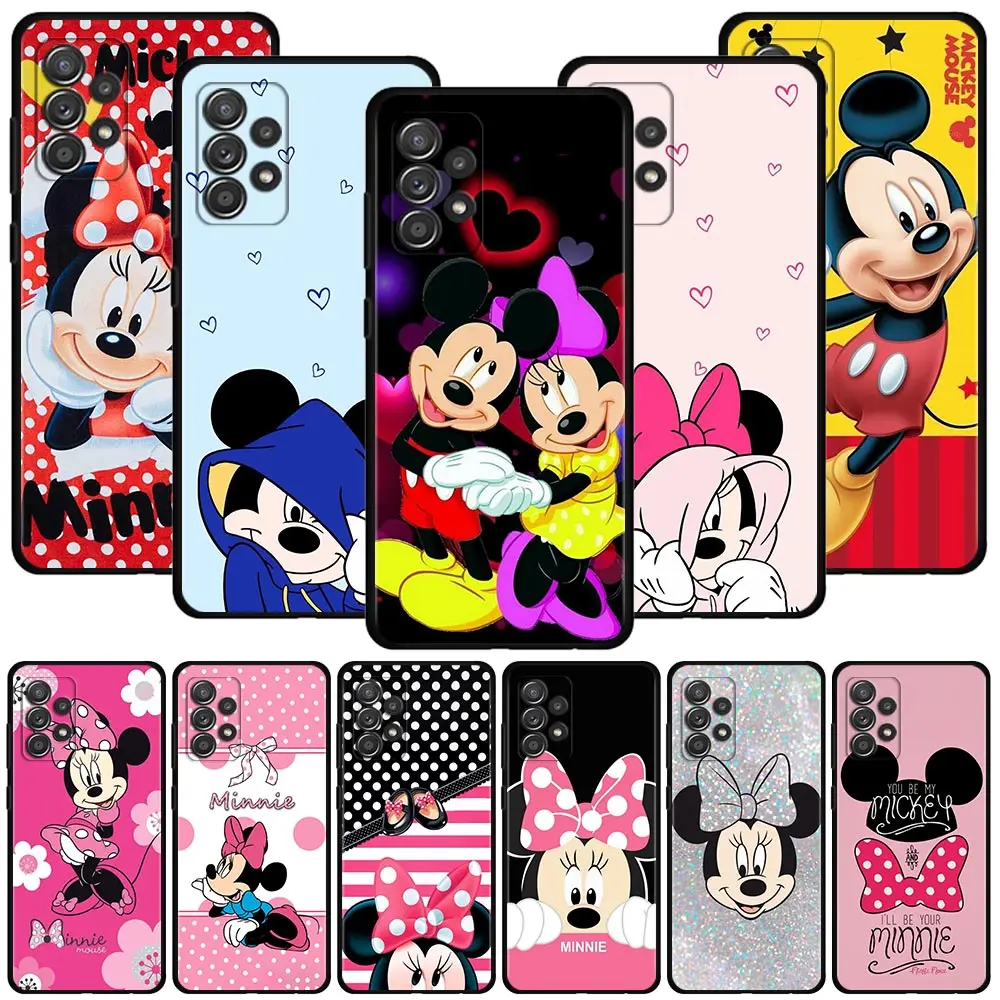 

Phone Case For Samsung Galaxy A51 A12 A71 A41 A31 A21s A13 A03 A02s A02 A22 A32 4G/5G A52 A52s A72 Coque Cartoon Minnie Mouse