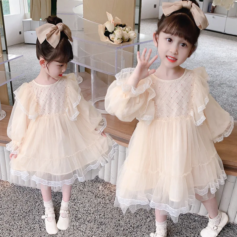 Girls Autumn Dress Girls Puff Sleeves Casual Wear Lace Sweet Girl Clothes 1-10years Old Long Sleeve Kids Dress Girls Clothing
Girls Autumn Dress Girls Puff Sleeves Casual Wear Lace Sweet Girl Clothes 1-10years Old Long Sleeve Kids Dress Girls Clothing