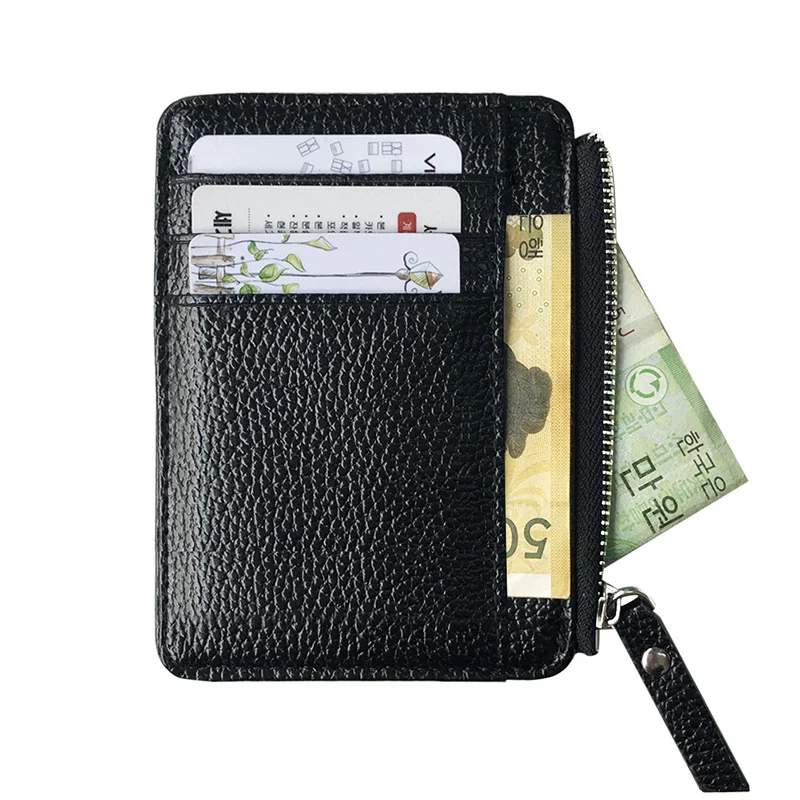 2023 New Men Wallet Solid Color Textured PU Zipper ID Card Holder Mini Coin Purse Women Bags Organizer Multi Slot Slim Card
2023 New Men Wallet Solid Color Textured PU Zipper ID Card Holder Mini Coin Purse Women Bags Organizer Multi Slot Slim Card