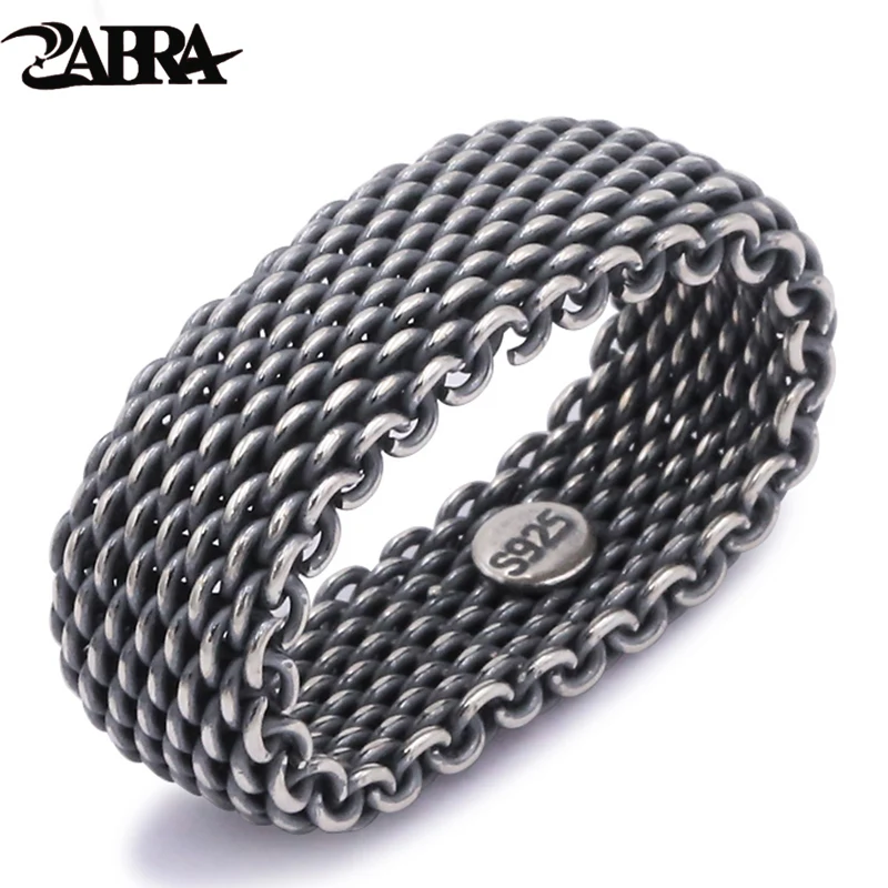 ZABRA 925 Sterling Silver Classic Trend Silver Thread Braided Old Dyed Black Girls Soft Ring Men's 925 Silver Jewelry Ring
ZABRA 925 Sterling Silver Classic Trend Silver Thread Braided Old Dyed Black Girls Soft Ring Men's 925 Silver Jewelry Ring