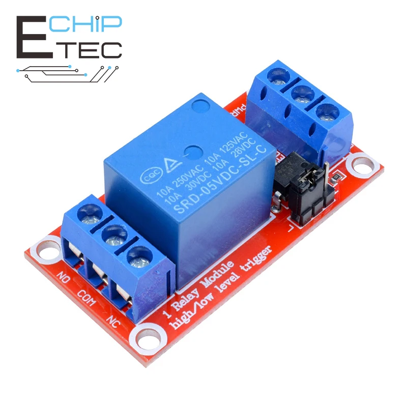 DC 5V 1 Channel Relay Module with Optocoupler Support High and Low Trigger Relay Control Module
DC 5V 1 Channel Relay Module with Optocoupler Support High and Low Trigger Relay Control Module