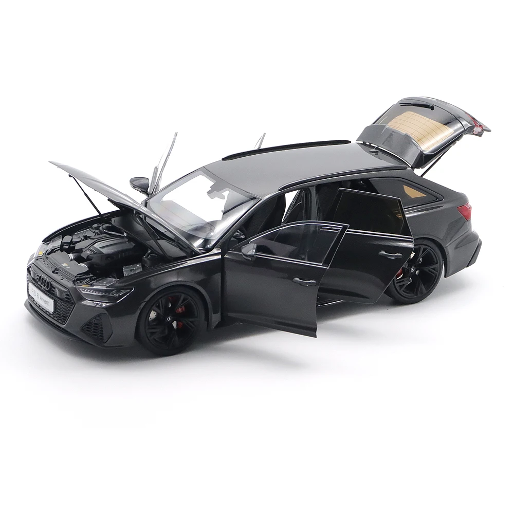 

1/18 RS6 R S6 Avant C8 Carbon Fiber Version KiloWorks Diecast Model Toy Cars Gifts For Husband Boyfriend Father