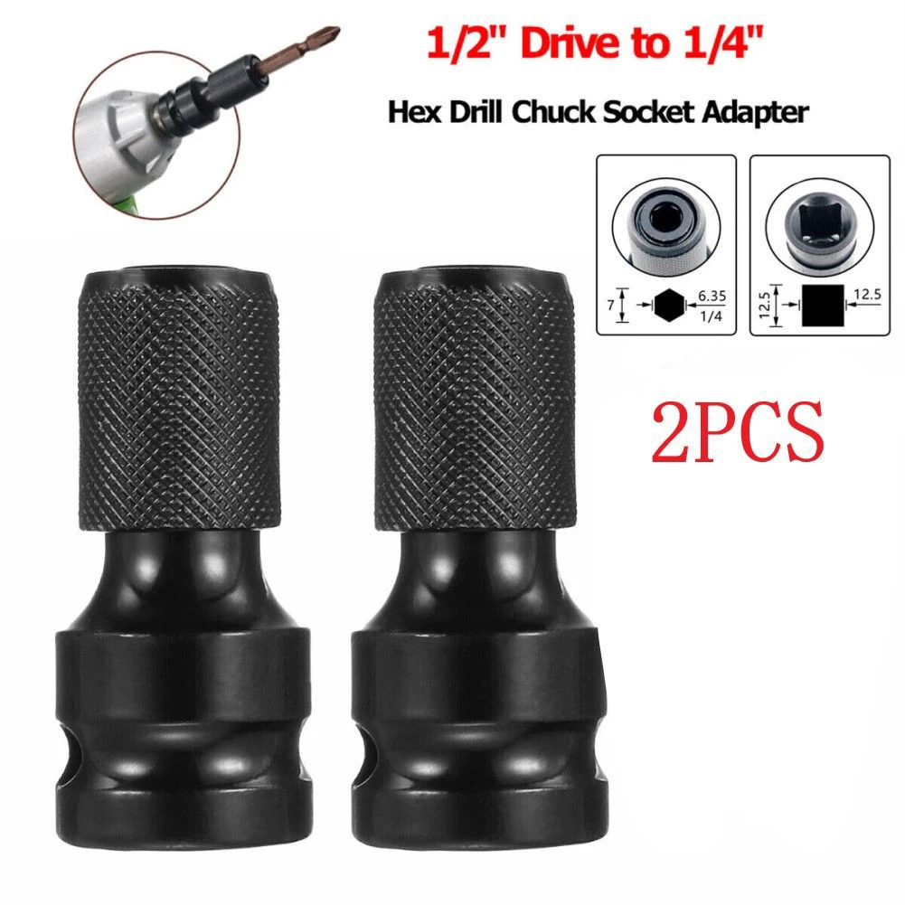 2Pcs 1/2" Drive To 1/4" Socket Adapter Socket Converter For Impact Electric Wrench Conversion Sleeve Adapter Hand Tool
2Pcs 1/2" Drive To 1/4" Socket Adapter Socket Converter For Impact Electric Wrench Conversion Sleeve Adapter Hand Tool
