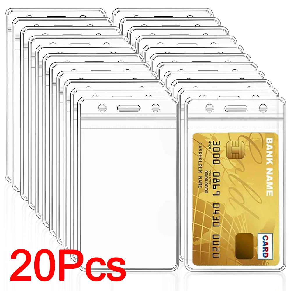 1/20pcs Transparent Card Holder PVC Waterproof Cards Protector ID Card Credit Bank Card Cover Jewelry Home Office Storage Case
1/20pcs Transparent Card Holder PVC Waterproof Cards Protector ID Card Credit Bank Card Cover Jewelry Home Office Storage Case