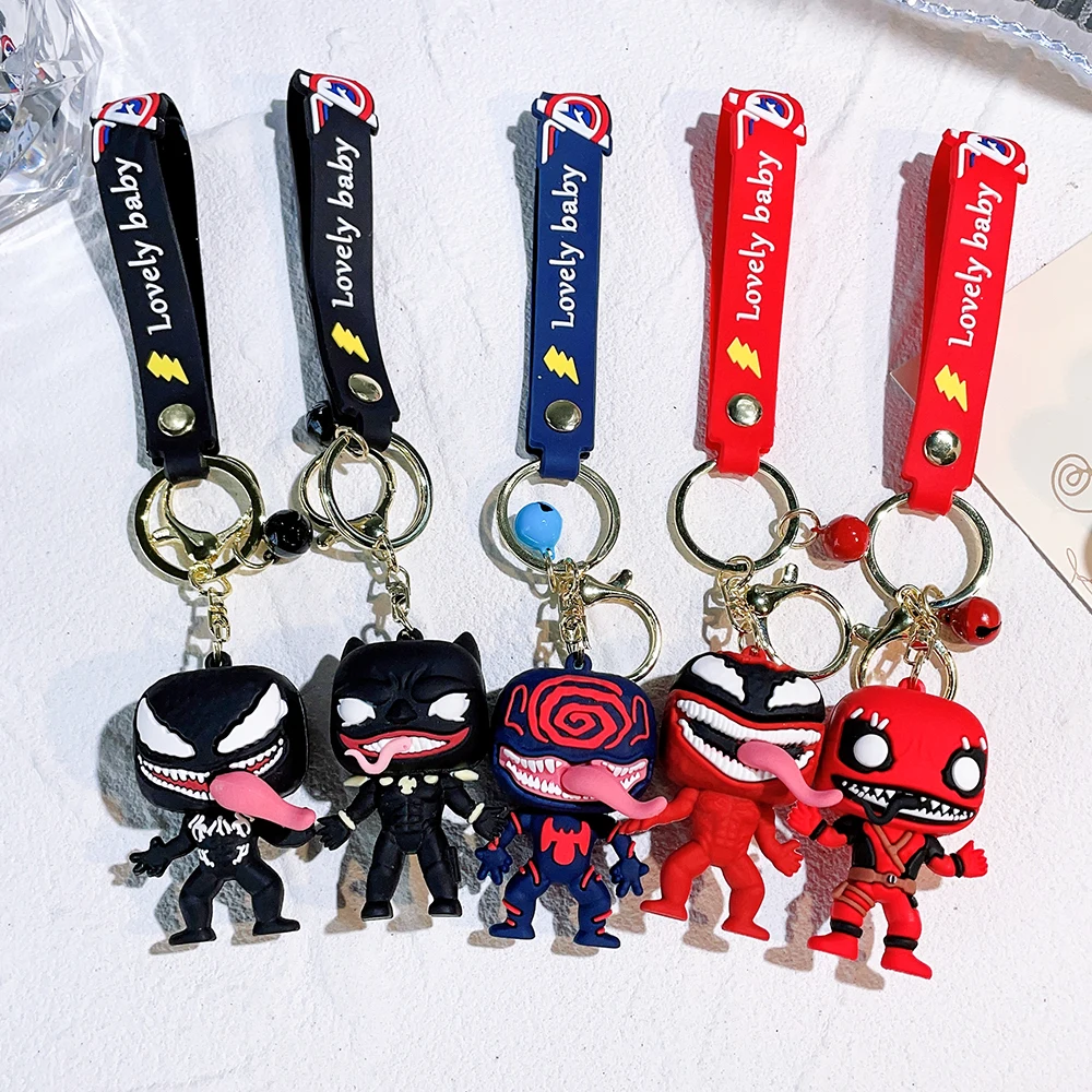 Marvel Movie Superhero Venom Figure Pendant Keychain for Backpack Handbag Keyring Accessories Pendant Children's Gift Toys
Marvel Movie Superhero Venom Figure Pendant Keychain for Backpack Handbag Keyring Accessories Pendant Children's Gift Toys
