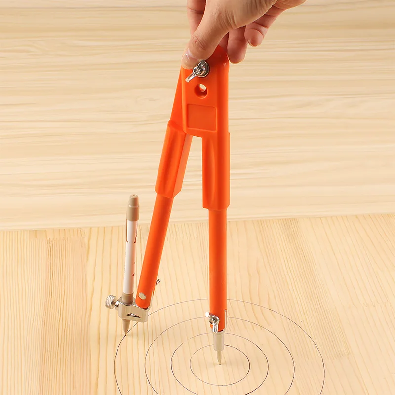 Carpenter Compass Precision Pencil Compasses Large Diameter Adjustable Dividers Marking and Scribing Compass for Woodworking
Carpenter Compass Precision Pencil Compasses Large Diameter Adjustable Dividers Marking and Scribing Compass for Woodworking