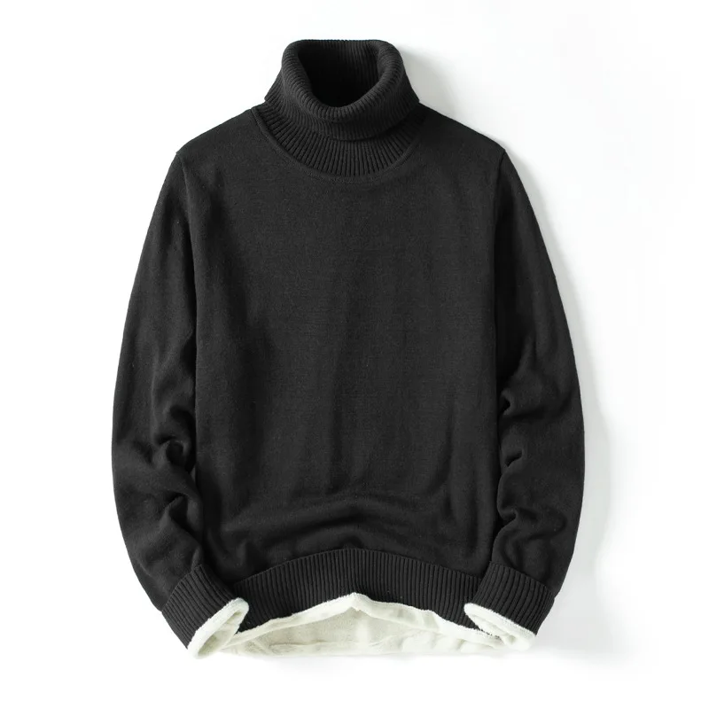 SALSPOR Men's Pullover Plush Turtleneck Sweater Slim Fitting Pullover Thickened Knitting Base Coat Elastic Warm Keeping Top
SALSPOR Men's Pullover Plush Turtleneck Sweater Slim Fitting Pullover Thickened Knitting Base Coat Elastic Warm Keeping Top