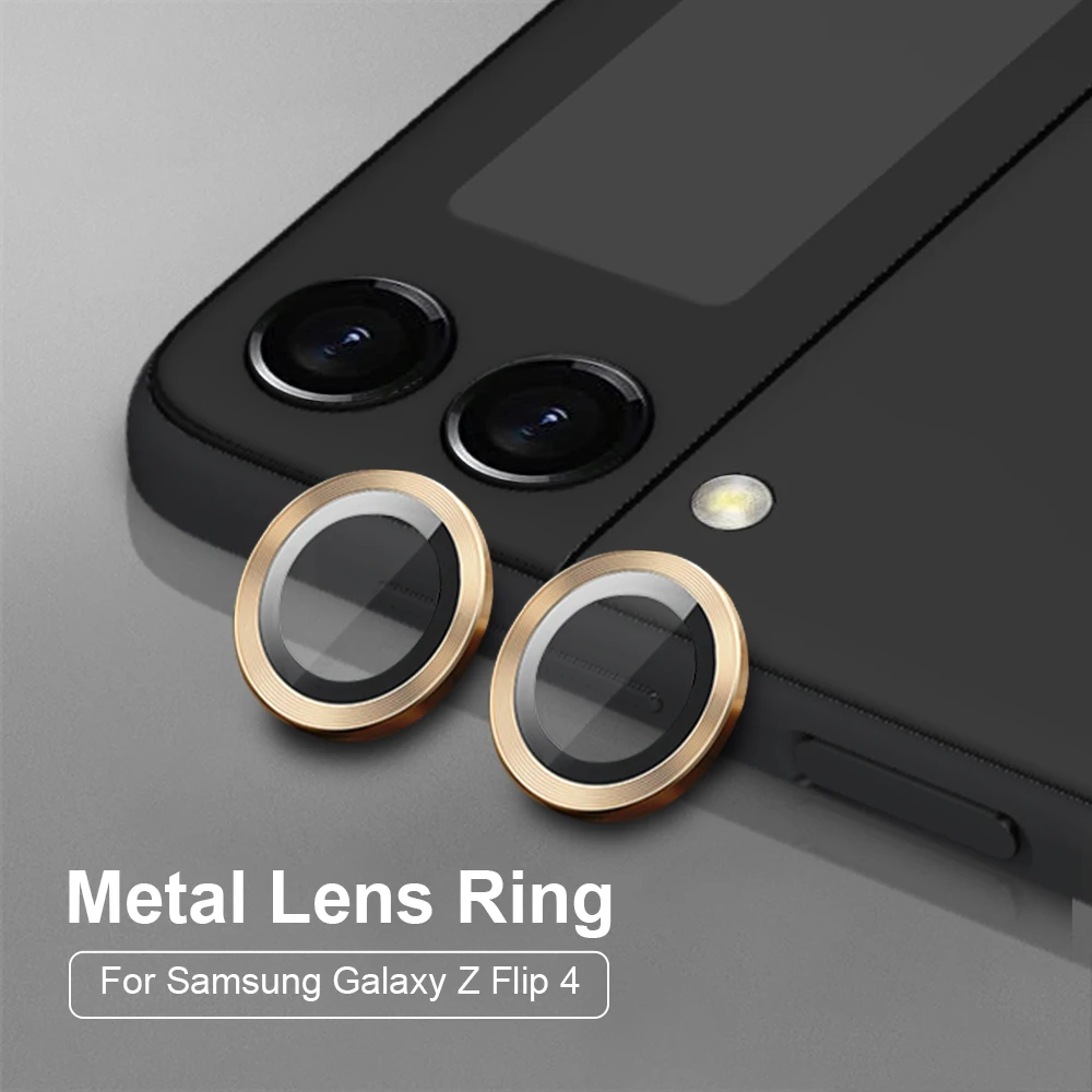 

Metal Camera Lens Protector For Samsung Galaxy Z Flip 5 4 ZFlip5 Hawkeye Ring 9H Tempered Glass Cap Locator For ZFlip 4 SM-F721B