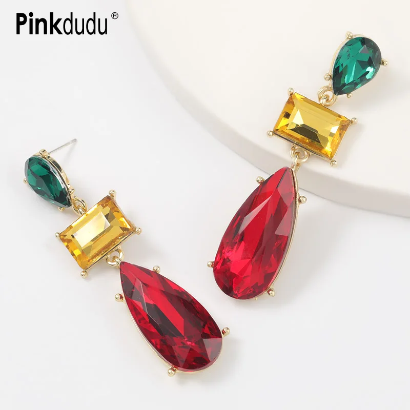 Pinkdudu Fashion Color Rhinestone Alloy Earrings Bohemian Drop Shape Geometric Glass Earrings for Women Jewelry Gifts PD859
Pinkdudu Fashion Color Rhinestone Alloy Earrings Bohemian Drop Shape Geometric Glass Earrings for Women Jewelry Gifts PD859