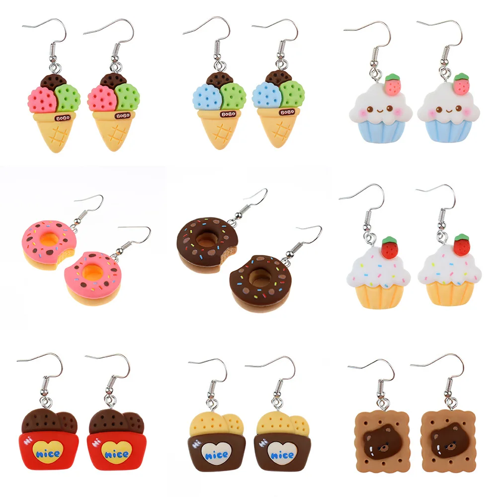 Ovxxons 1 Pair Fun Simulation Food Play Donut Cookie Cone Cake Earrings Creative Girl Heart Ear Hook
Ovxxons 1 Pair Fun Simulation Food Play Donut Cookie Cone Cake Earrings Creative Girl Heart Ear Hook