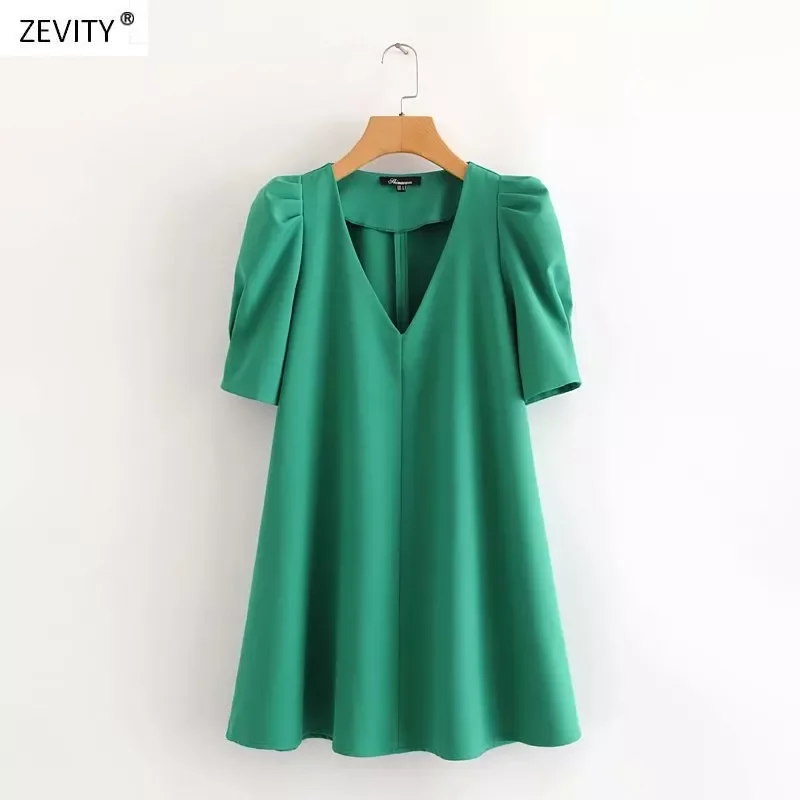 New 2020 women fashion v neck pleats puff sleeve solid green mini dress chic office lady vestidos casual straight dresses DS3681
New 2020 women fashion v neck pleats puff sleeve solid green mini dress chic office lady vestidos casual straight dresses DS3681