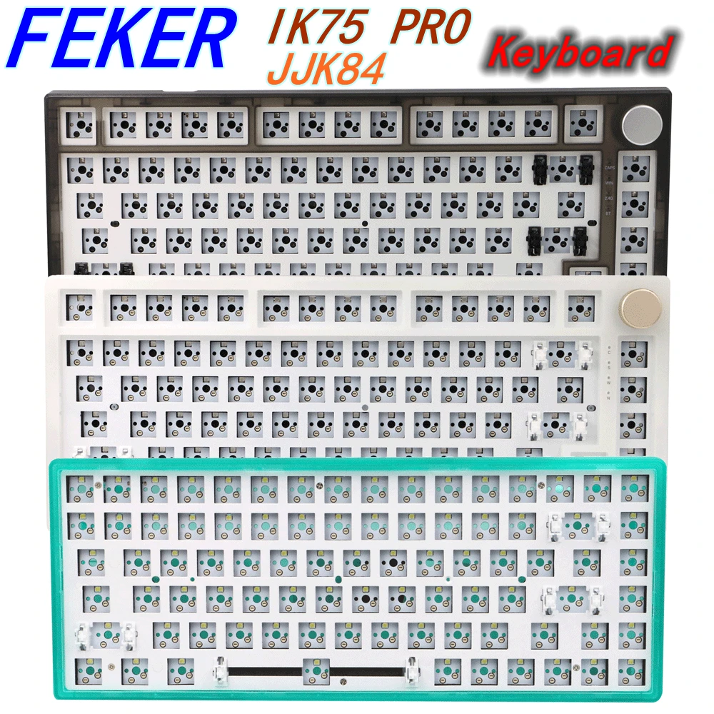 FEKER IK75 Pro JJK84 Hot Swap Mechanical Keyboard Switch keycap 3 or 1 Mode BT 2.4G USB RGB Single Lighting or No LED Keyboard
FEKER IK75 Pro JJK84 Hot Swap Mechanical Keyboard Switch keycap 3 or 1 Mode BT 2.4G USB RGB Single Lighting or No LED Keyboard