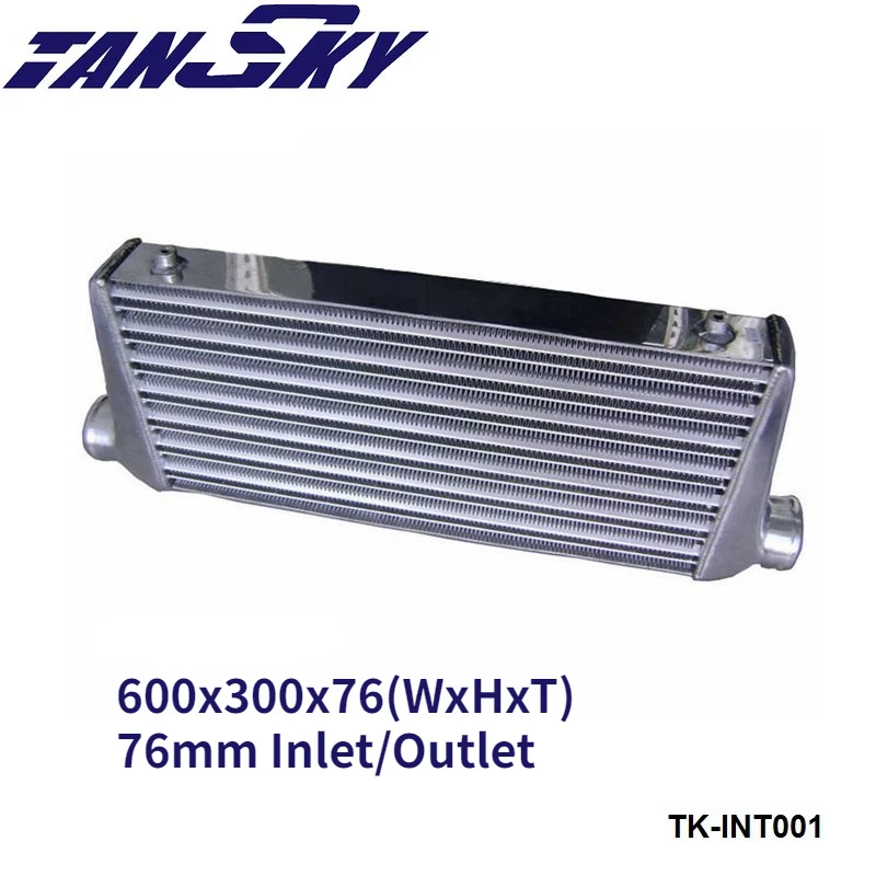 TANSKY Aluminum Turbo Intercooler Inter Cooler 600 X 300 X 76 MM Front Mount 600*300*76 OD:76mm TK-INT001
TANSKY Aluminum Turbo Intercooler Inter Cooler 600 X 300 X 76 MM Front Mount 600*300*76 OD:76mm TK-INT001
