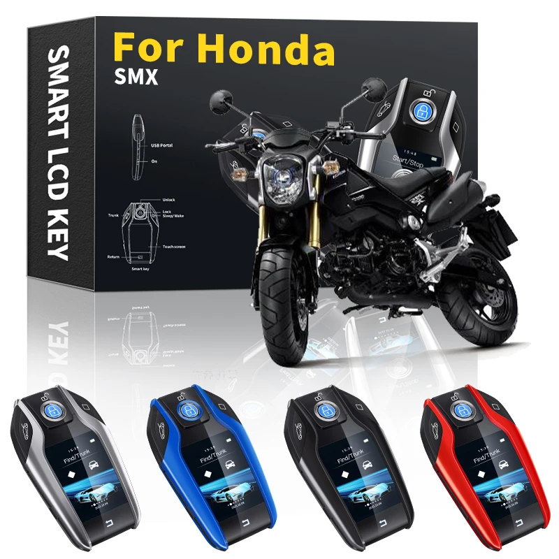 Умный пульт дистанционного управления для мотоцикла Honda SMX 2000-2021 с одной кнопкой и ЖК-дисплеем
Умный пульт дистанционного управления для мотоцикла Honda SMX 2000-2021 с одной кнопкой и ЖК-дисплеем
