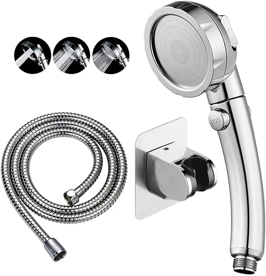 Drill-Free High Pressure Handheld Shower Head with ON/OFF Pause Switch 3 Spray Modes Water Saving Shower accessories
Drill-Free High Pressure Handheld Shower Head with ON/OFF Pause Switch 3 Spray Modes Water Saving Shower accessories