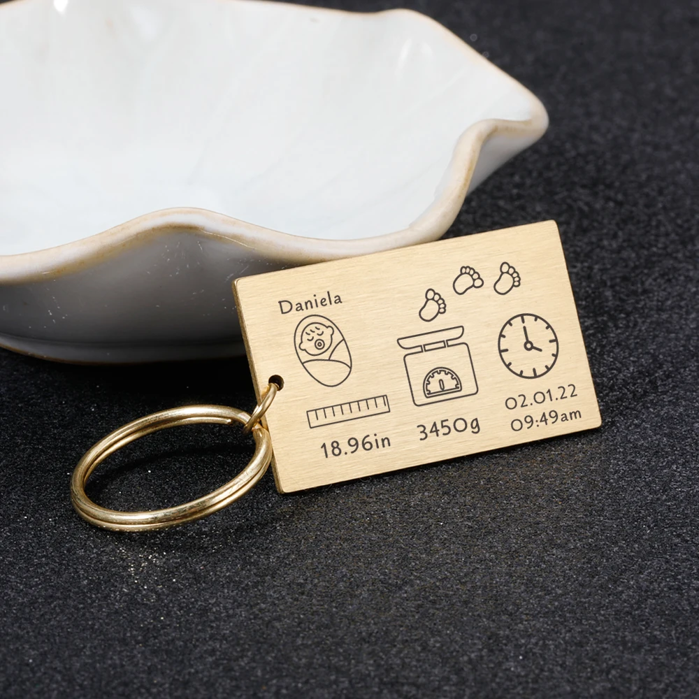 Personalized New Baby Birth State Keychain Gift for New First Father Mother Day Gift Baby Name Date Weight Time Height Key Rings
Personalized New Baby Birth State Keychain Gift for New First Father Mother Day Gift Baby Name Date Weight Time Height Key Rings