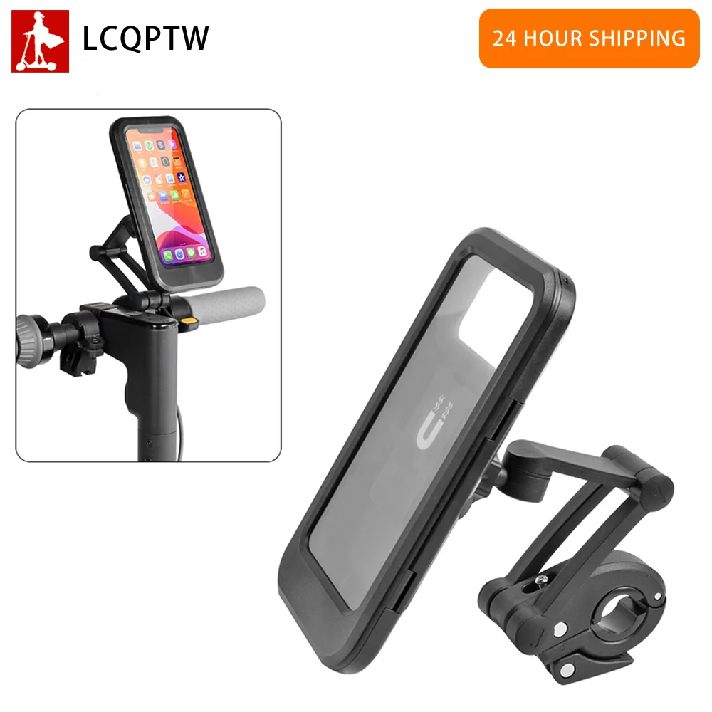360° All-inclusive Waterproof Phone Holder Suit for Handle 22-28 mm Diameter for Ninebot Max G30 G30D for Xiaomi M365/pro
360° All-inclusive Waterproof Phone Holder Suit for Handle 22-28 mm Diameter for Ninebot Max G30 G30D for Xiaomi M365/pro