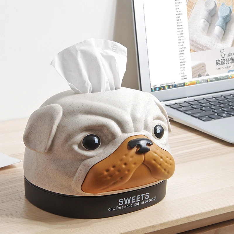 Bobbi dog shape paper box creative cartoon desktop roll paper box tissue box storage box organizer storage organizer 
Bobbi dog shape paper box creative cartoon desktop roll paper box tissue box storage box organizer storage organizer