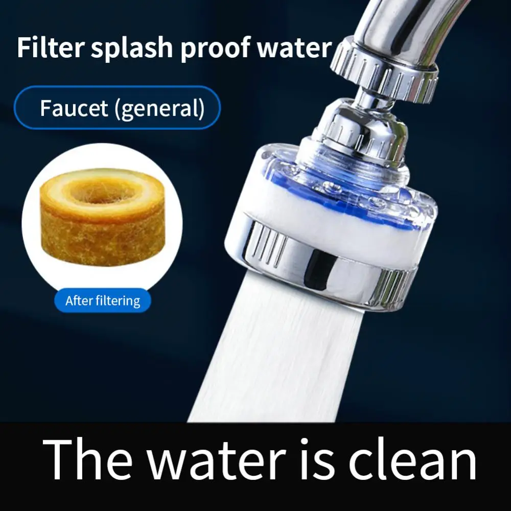 

New Universal Tap Aerator with Filter Element 1080° Splash-proof Swivel Faucet Filter Water Saving Filtration Purifie Wash Basin