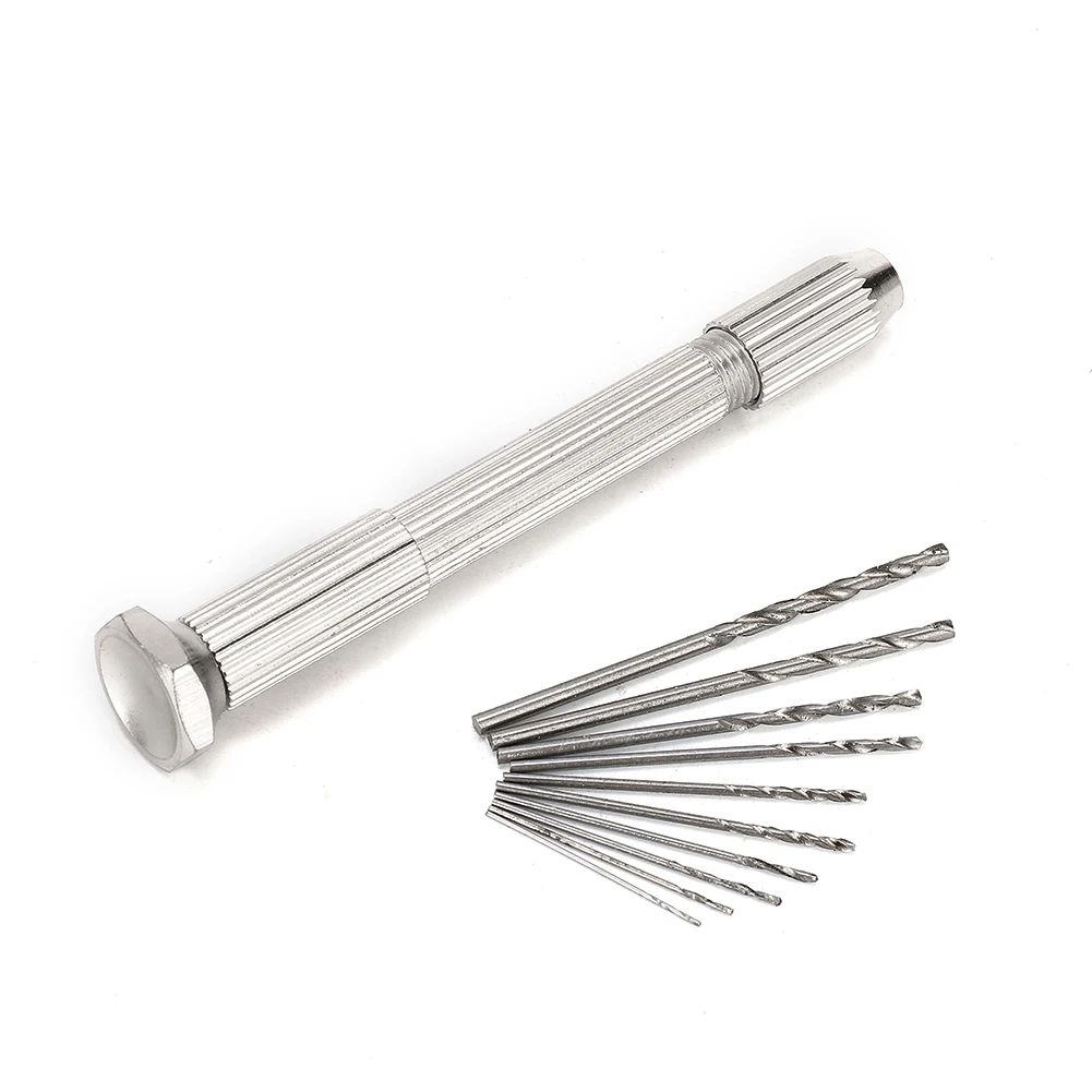 Mini Hand Drill With Keyless Chuck 10Pcs 0.8mm-3.0mm HSS Twist Drill Bits For Jewelry Making DIY Craft DIY Drill Bits Handmade
Mini Hand Drill With Keyless Chuck 10Pcs 0.8mm-3.0mm HSS Twist Drill Bits For Jewelry Making DIY Craft DIY Drill Bits Handmade