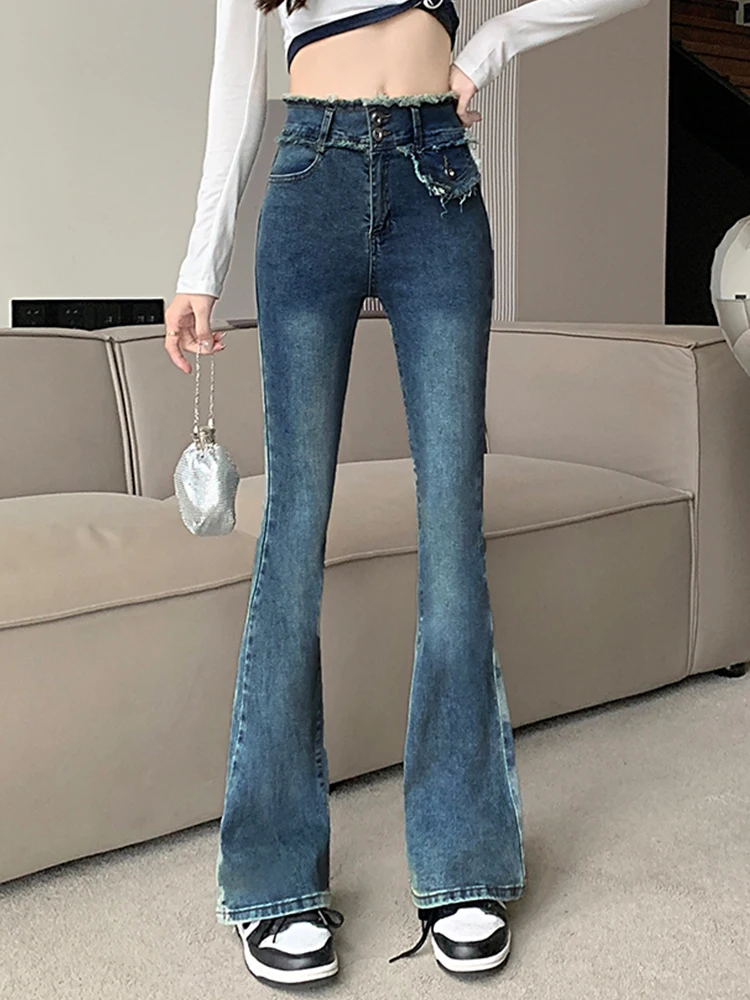 Повседневные эластичные джинсовые утепленные широкие брюки с завышенной талией и необработанными краями, новинка зимы 2022, модная женская о... 
Повседневные эластичные джинсовые утепленные широкие брюки с завышенной талией и необработанными краями, новинка зимы 2022, модная женская о...