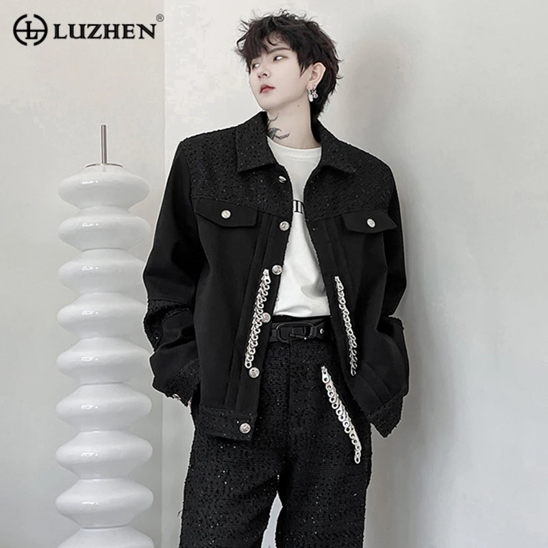 LUZHEN Niche Design Jacket Men Zipper Casual Personality Clothing Trend Patchwork Male Coat Korean Style Elgance Cardigan 980c7c
LUZHEN Niche Design Jacket Men Zipper Casual Personality Clothing Trend Patchwork Male Coat Korean Style Elgance Cardigan 980c7c