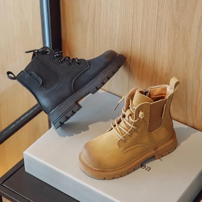Size 26-36 Kids Autumn Winter Chelsea Shoes Thick bottom Waterproof Cotton Snow Boots British Style Girls Toddler Short Boots
Size 26-36 Kids Autumn Winter Chelsea Shoes Thick bottom Waterproof Cotton Snow Boots British Style Girls Toddler Short Boots