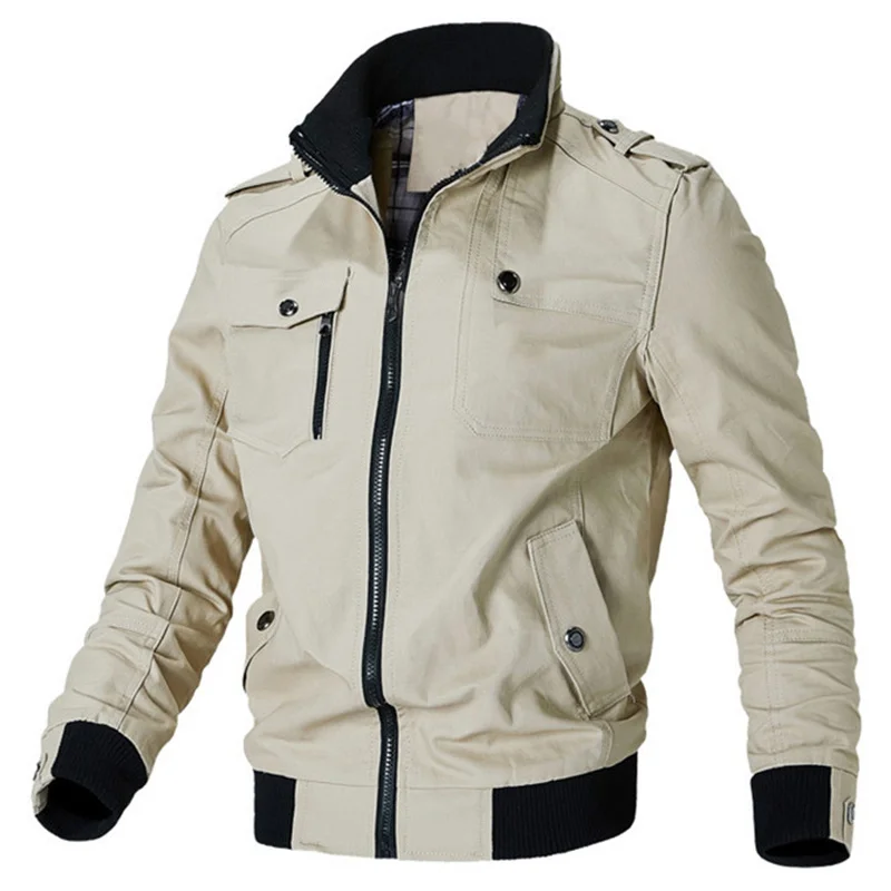 QSuper Casual Men Jacket Spring Autumn Army Military Men's Coats Male Outerwear Windbreaker Brand Clothing
QSuper Casual Men Jacket Spring Autumn Army Military Men's Coats Male Outerwear Windbreaker Brand Clothing