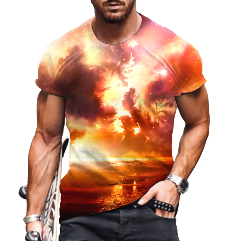Natural Scenery Pattern Men's Fashion T-Shirts 6XL Big Size Short Sleeve Male Pullovers Tops 3D Print Street Oversized T-Shirt
Natural Scenery Pattern Men's Fashion T-Shirts 6XL Big Size Short Sleeve Male Pullovers Tops 3D Print Street Oversized T-Shirt