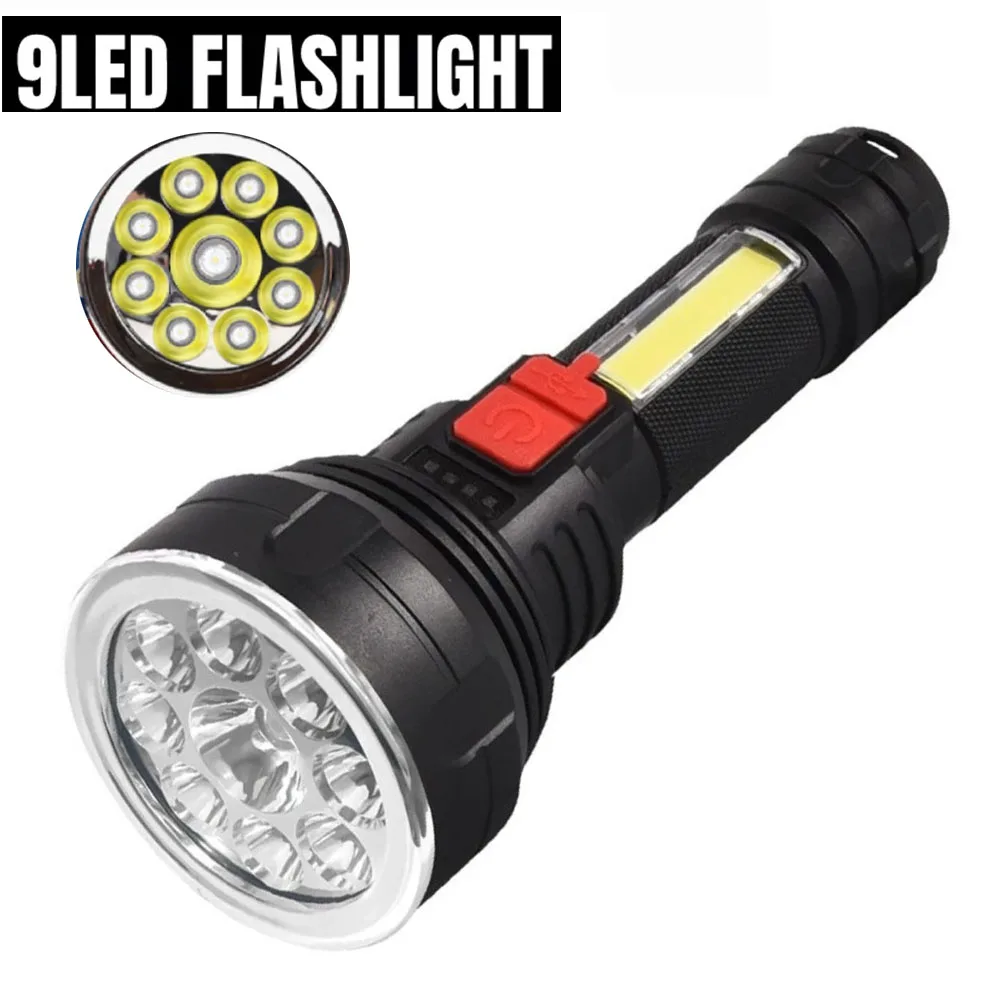 Strong Light COB LED Flashlight Super Bright Torch USB Rechargeable Lamp Waterproof Built-in Battery For Outdoor Camping Hiking
Strong Light COB LED Flashlight Super Bright Torch USB Rechargeable Lamp Waterproof Built-in Battery For Outdoor Camping Hiking
