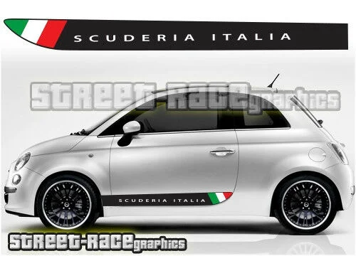 For x2 Fiat 500 side racing stripes 010 Scuderia Italia decals vinyl graphics stickers
For x2 Fiat 500 side racing stripes 010 Scuderia Italia decals vinyl graphics stickers