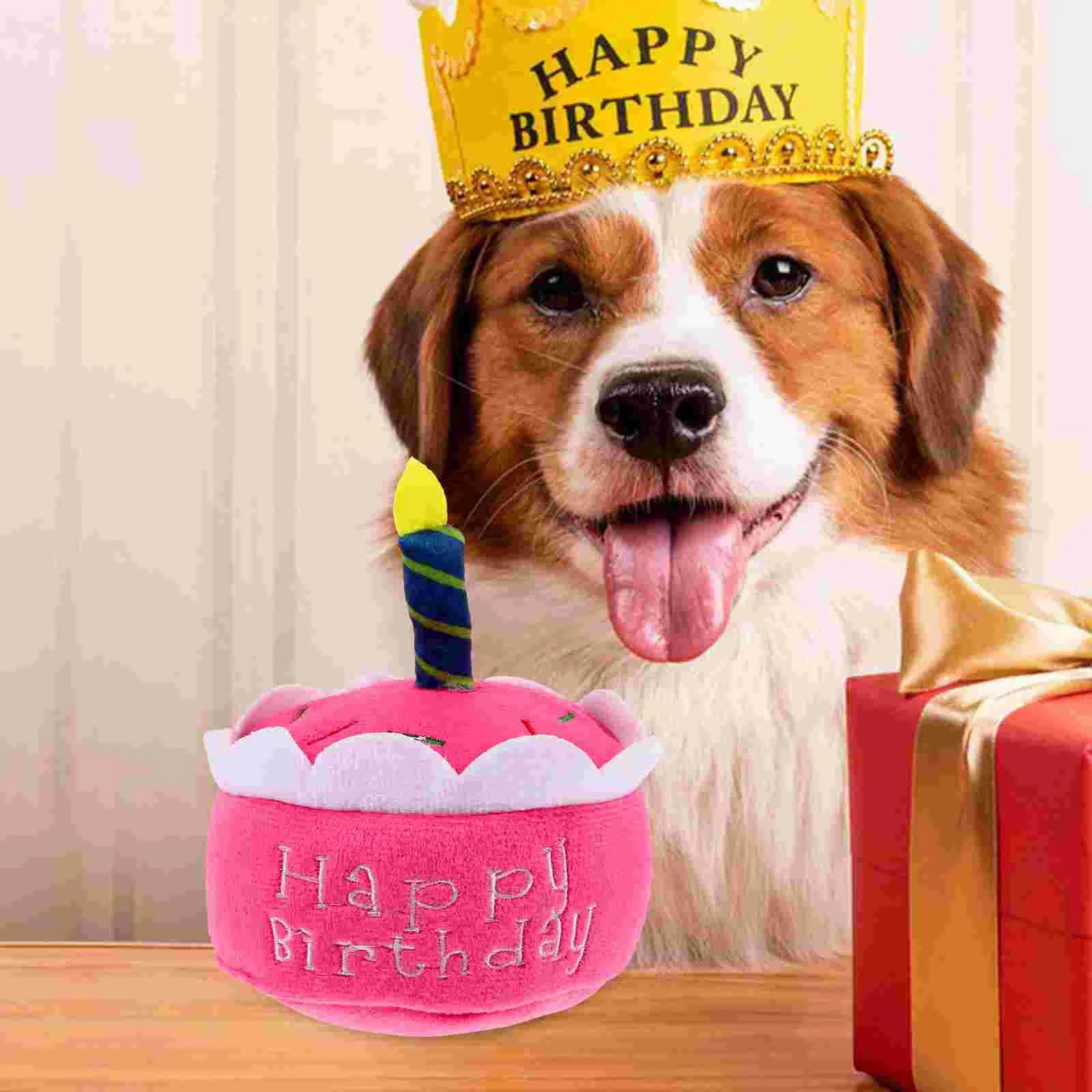 Pet Cake Toy Plush Squeaky Birthday Cake Toy for Dog Cat Pet Birthday Party Toy Dog Birthday Gift
Pet Cake Toy Plush Squeaky Birthday Cake Toy for Dog Cat Pet Birthday Party Toy Dog Birthday Gift