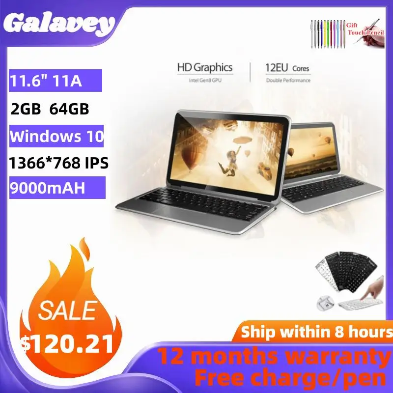 Global Firmware Windows 10 Nextbook LCD Screen Quad Core 2G RAM 64G ROM 2 in1 Tablet PC 11.6'' x5-8300 Flexx 11A With Keyboard
Global Firmware Windows 10 Nextbook LCD Screen Quad Core 2G RAM 64G ROM 2 in1 Tablet PC 11.6'' x5-8300 Flexx 11A With Keyboard