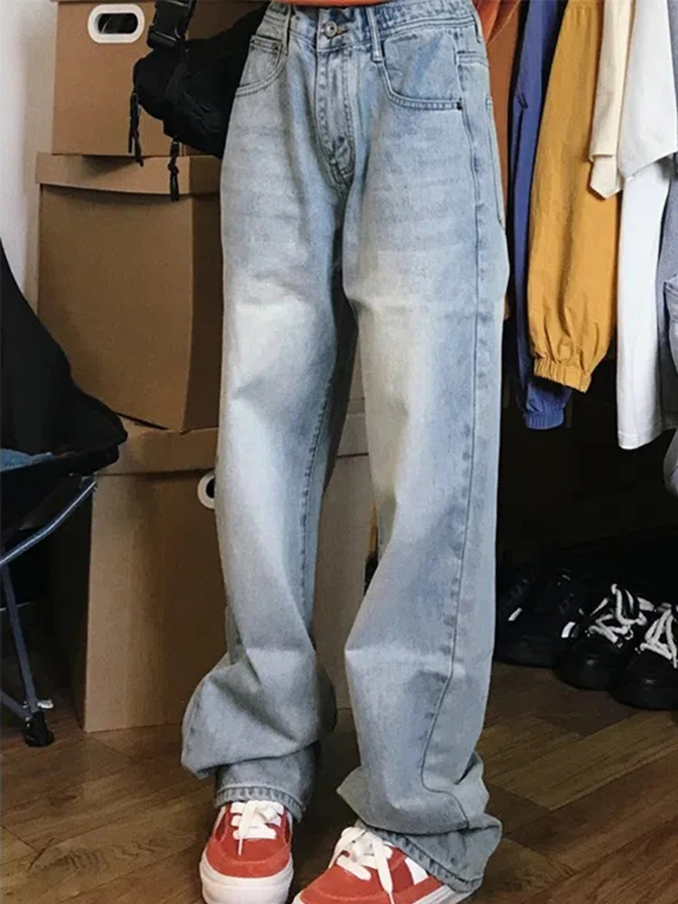 High Waist Jeans Women Fashion Simple Self Cultivation Straight Mopping Denim Trouser Girls Classic Casual Jean Pants 2022
High Waist Jeans Women Fashion Simple Self Cultivation Straight Mopping Denim Trouser Girls Classic Casual Jean Pants 2022
