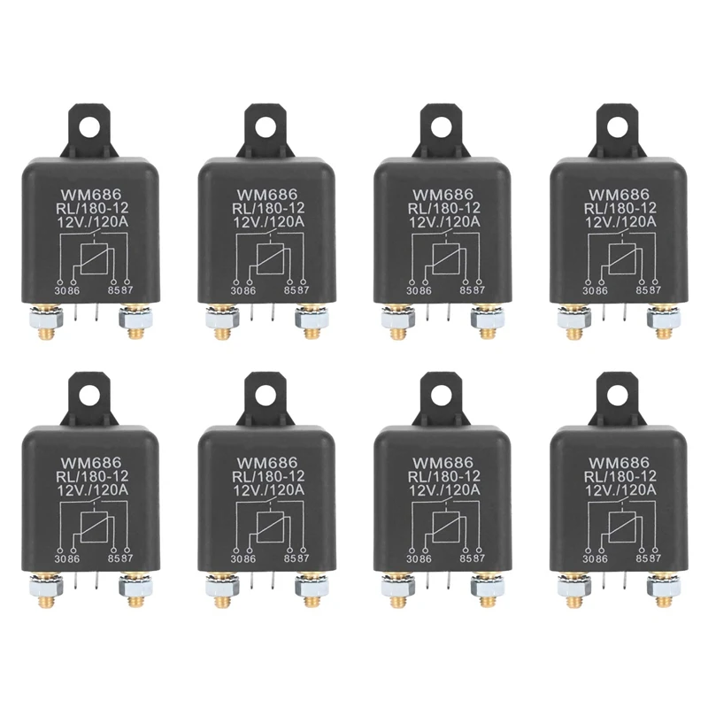 8X DC 12V Relay Battery Isolating Relay 12V / 120A Peak Load For Car Trucks Car (12V / 120A)
8X DC 12V Relay Battery Isolating Relay 12V / 120A Peak Load For Car Trucks Car (12V / 120A)