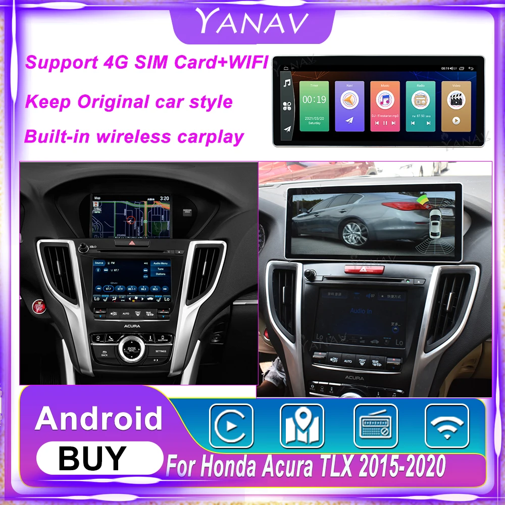 128G 12.3 Inch Android Car Radio Auto Stereo For Honda Acura TLX 2015-2020 Car Multimedia GPS Navigation Carplay Player Unit
128G 12.3 Inch Android Car Radio Auto Stereo For Honda Acura TLX 2015-2020 Car Multimedia GPS Navigation Carplay Player Unit