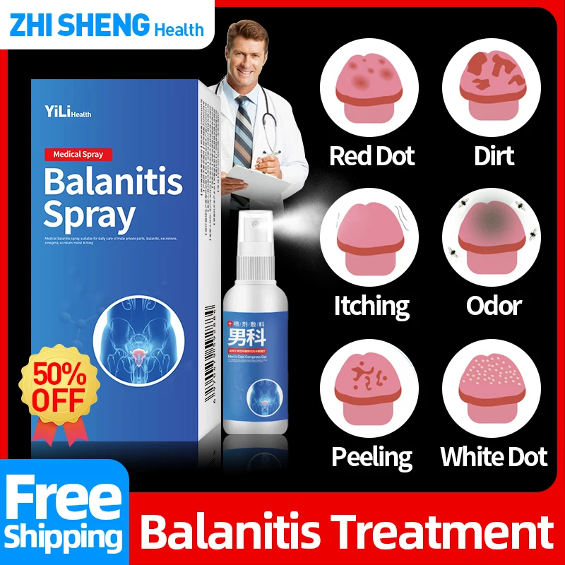 Balanitis Spray Medical Treatment Penile Genital Herpes Itching Liquid Syphilis Balanitis Inflammation Genitals Remove Odor
Balanitis Spray Medical Treatment Penile Genital Herpes Itching Liquid Syphilis Balanitis Inflammation Genitals Remove Odor