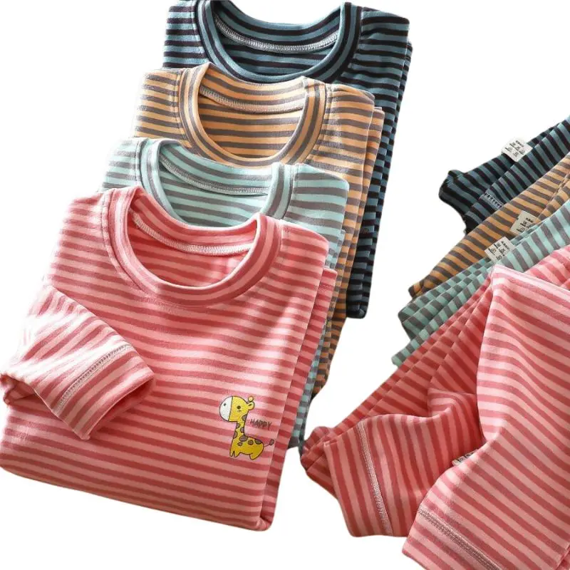 Children's Velvet Warm Thermal Suit Autumn Winter Underwear Pajamas Set Boys Girls Derung Tops + Pants 2pcs Outfit Kids Suit
Children's Velvet Warm Thermal Suit Autumn Winter Underwear Pajamas Set Boys Girls Derung Tops + Pants 2pcs Outfit Kids Suit