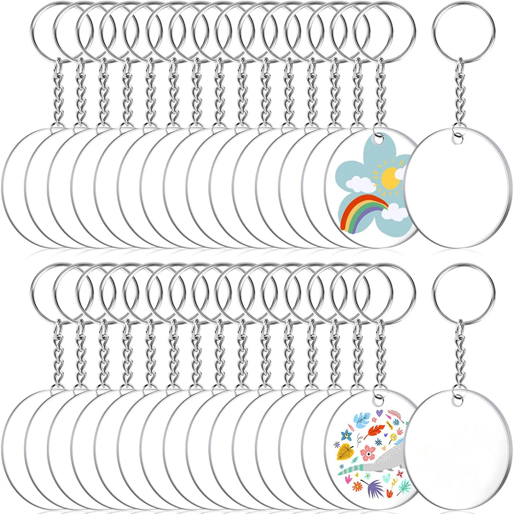 90Pcs Acrylic Keychain Blanks Kit with Key Rings Jump Rings Round Keyring Set DIY Key Rings Craft Supplies
90Pcs Acrylic Keychain Blanks Kit with Key Rings Jump Rings Round Keyring Set DIY Key Rings Craft Supplies