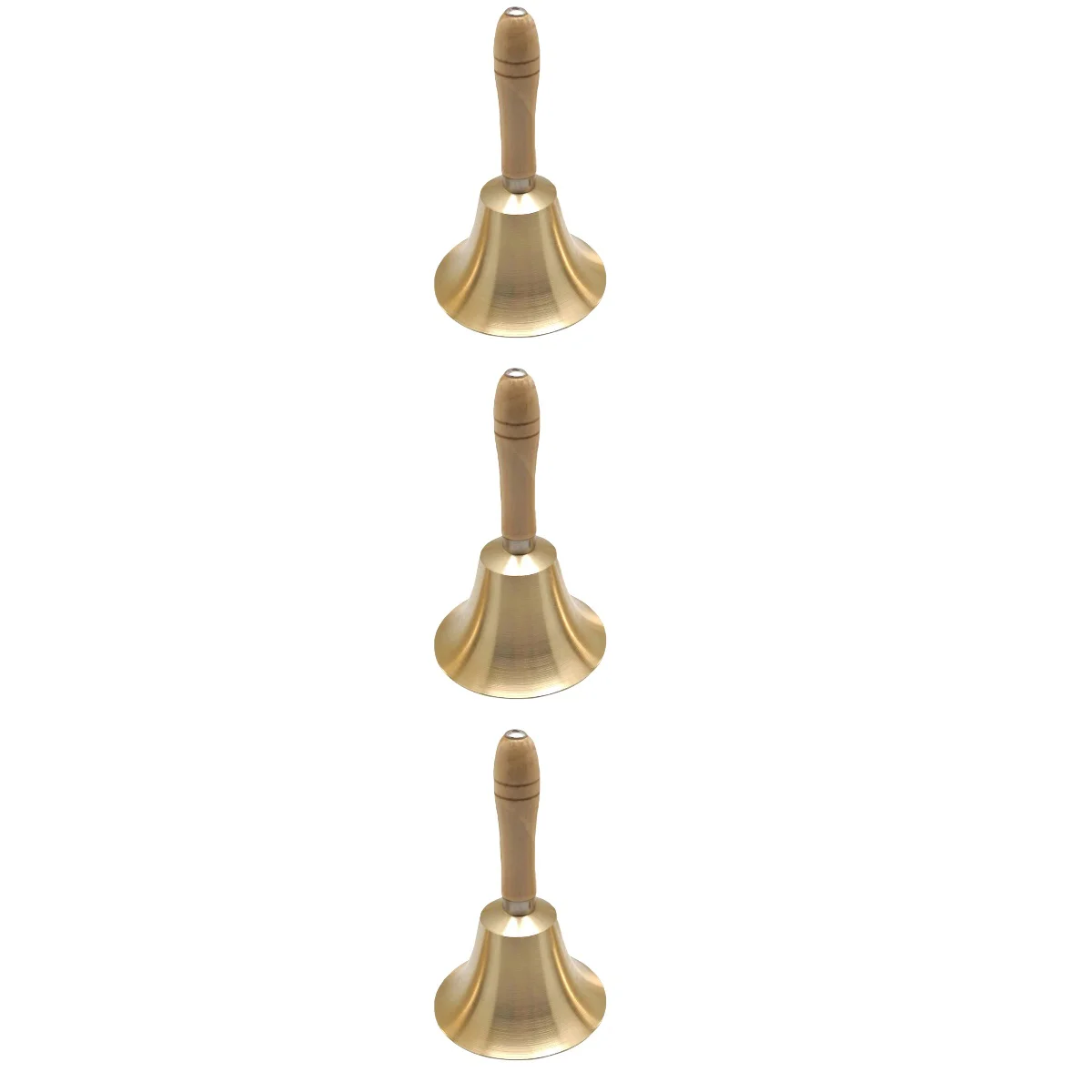 3 pcs Hand Bell Clear Sound Brass Multi-purpose Handbell for Home Restaurant Hotel School
3 pcs Hand Bell Clear Sound Brass Multi-purpose Handbell for Home Restaurant Hotel School