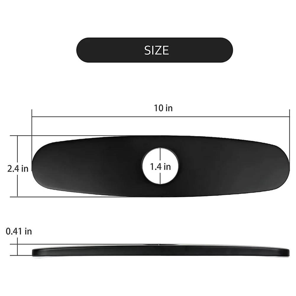 Faucet Cover Plate Faucet Hole Cover Smooth Surface Stainless Steel Tap Cover Black Compatible Faucet Deck Plate
Faucet Cover Plate Faucet Hole Cover Smooth Surface Stainless Steel Tap Cover Black Compatible Faucet Deck Plate