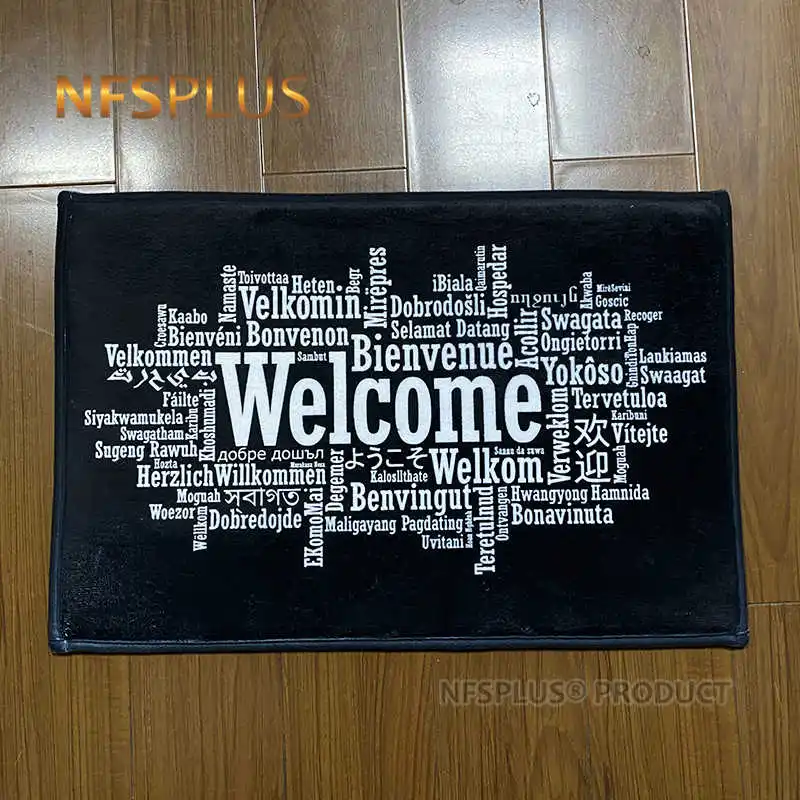 Welcome Doormat Entrance Mat Hallway Simple Black White Printed Anti-Slip Floor Mat Area Rugs Funny Custom Front Door Mat Carpet
Welcome Doormat Entrance Mat Hallway Simple Black White Printed Anti-Slip Floor Mat Area Rugs Funny Custom Front Door Mat Carpet