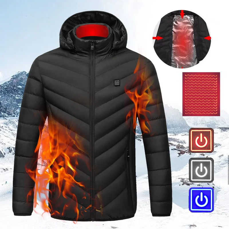 USB Charging Hooded Cotton Coat Heated Jacket Washable Electric Heating Clothes Warmer Outdoor Camping Hiking Hooded Sportswear 
USB Charging Hooded Cotton Coat Heated Jacket Washable Electric Heating Clothes Warmer Outdoor Camping Hiking Hooded Sportswear
