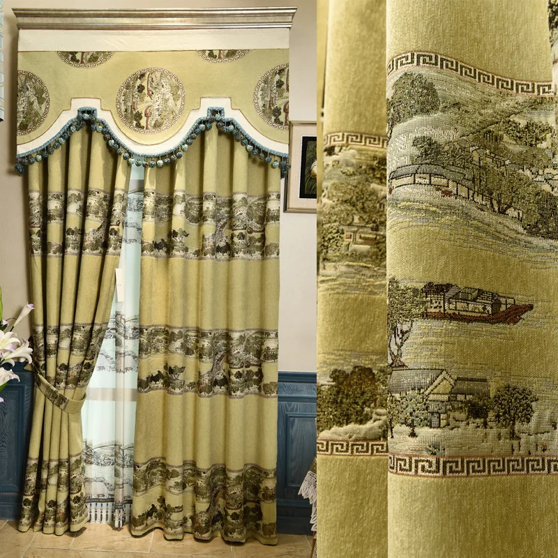 Curtain Finished Product Spot Living Room Bedroom Modern Minimalist Chinese Curtain Qingming Shanghe Picture lxj
Curtain Finished Product Spot Living Room Bedroom Modern Minimalist Chinese Curtain Qingming Shanghe Picture lxj