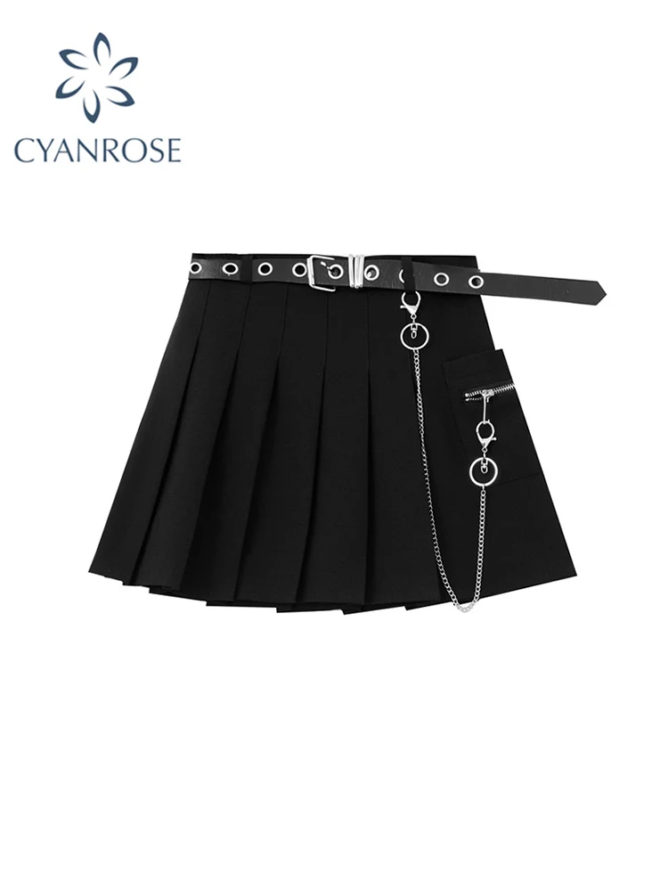 Gothic Women High Waist Pleated Skirt Y2k Summer Casual Kawaii A-line Tennis Japanese School Uniform Black Mini Skirts for Girls
Gothic Women High Waist Pleated Skirt Y2k Summer Casual Kawaii A-line Tennis Japanese School Uniform Black Mini Skirts for Girls