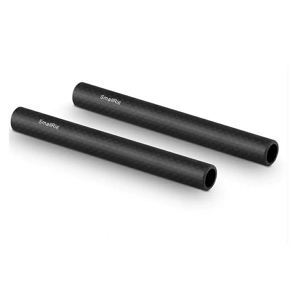 

SmallRig 15mm Carbon Fiber Rod 15cm 6'' Long for 15mm Rod Light Weight Support System DSLR Camera Rig - 1872 (Pack of 2)